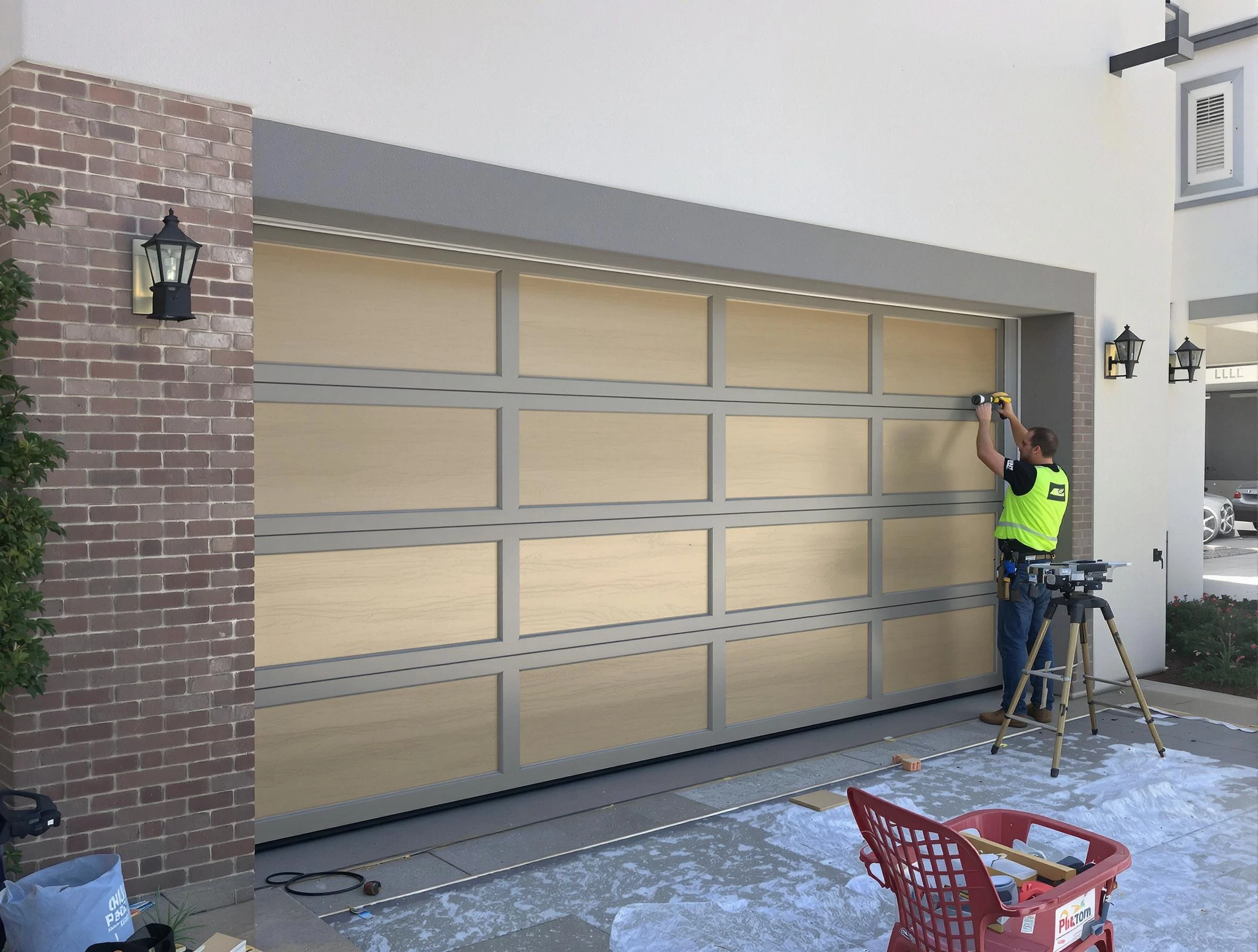 Garage door replacement service by Lafayette Garage Door Repair in Lafayette